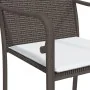 Juego comedor jardín 5 piezas y cojines ratán sintético y acero de , Conjuntos de jardín - Ref: Foro24-3186945, Precio: 328,7...