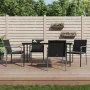 Juego comedor jardín 5 piezas y cojines ratán sintético y acero by , Garden sets - Ref: Foro24-3186947, Price: 346,73 €, Disc...