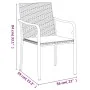 Juego comedor jardín 5 piezas y cojines ratán sintético y acero by , Garden sets - Ref: Foro24-3186947, Price: 346,73 €, Disc...