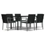 Juego comedor jardín 7 piezas y cojines ratán sintético y acero von , Gartensets - Ref: Foro24-3186964, Preis: 446,45 €, Raba...