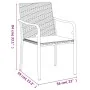 Juego comedor jardín 7 piezas y cojines ratán sintético y acero von , Gartensets - Ref: Foro24-3186964, Preis: 446,45 €, Raba...