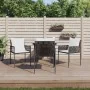 Juego comedor jardín 5 piezas y cojines ratán sintético y acero von , Gartensets - Ref: Foro24-3187050, Preis: 395,54 €, Raba...