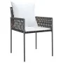 Juego comedor jardín 5 piezas y cojines ratán sintético y acero von , Gartensets - Ref: Foro24-3187050, Preis: 395,54 €, Raba...