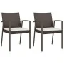 Juego comedor jardín 3 piezas y cojines ratán sintético y acero by , Garden sets - Ref: Foro24-3186985, Price: 223,41 €, Disc...