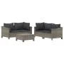 Set de muebles de jardín 5 pzas y cojines ratán sintético gris de , Conjuntos de jardín - Ref: Foro24-3187264, Precio: 470,34...