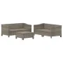 Set de muebles de jardín 5 pzas y cojines ratán sintético gris de , Conjuntos de jardín - Ref: Foro24-3187264, Precio: 470,34...