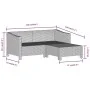 Set de muebles de jardín 5 pzas y cojines ratán sintético gris de , Conjuntos de jardín - Ref: Foro24-3187264, Precio: 470,34...