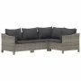 Set de muebles de jardín 6 pzas y cojines ratán sintético gris by , Garden sets - Ref: Foro24-3187291, Price: 478,94 €, Disco...