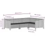 Set de muebles de jardín 6 pzas y cojines ratán sintético gris by , Garden sets - Ref: Foro24-3187291, Price: 478,94 €, Disco...