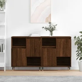 Aparadores 2 piezas madera contrachapada marrón roble by , Sideboards - Ref: Foro24-3190124, Price: 125,45 €, Discount: %