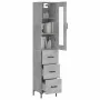 Aparador de madera contrachapada gris hormigón 34,5x34x180 cm by , Sideboards - Ref: Foro24-3199237, Price: 116,99 €, Discoun...