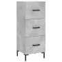 Aparador de madera contrachapada gris hormigón 34,5x34x180 cm by , Sideboards - Ref: Foro24-3199237, Price: 116,99 €, Discoun...