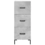 Aparador de madera contrachapada gris hormigón 34,5x34x180 cm by , Sideboards - Ref: Foro24-3199237, Price: 116,99 €, Discoun...