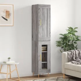Aparador alto madera de ingeniería gris Sonoma 34,5x34x180 cm von , Sideboards - Ref: Foro24-3200383, Preis: 98,70 €, Rabatt: %