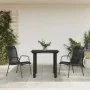 Juego de comedor para jardín 3 piezas acero y textilene negro von , Gartensets - Ref: Foro24-3200690, Preis: 167,31 €, Rabatt: %