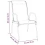 Juego de comedor para jardín 3 piezas acero y textilene negro von , Gartensets - Ref: Foro24-3200690, Preis: 167,31 €, Rabatt: %