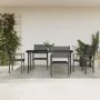 Juego de comedor para jardín 5 piezas acero y textilene negro de , Conjuntos de jardín - Ref: Foro24-3200722, Precio: 328,47 ...