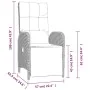 Juego de comedor de jardín 4 piezas con cojines ratán PE gris de , Conjuntos de jardín - Ref: Foro24-3203508, Precio: 579,48 ...