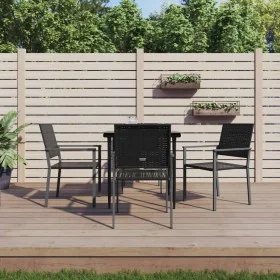 Juego de comedor para jardín 5 piezas ratán sintético y acero von , Gartensets - Ref: Foro24-3187004, Preis: 251,46 €, Rabatt: %