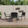 Juego de comedor para jardín 5 piezas ratán sintético y acero von , Gartensets - Ref: Foro24-3187004, Preis: 251,50 €, Rabatt: %