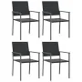 Juego de comedor para jardín 5 piezas ratán sintético y acero von , Gartensets - Ref: Foro24-3187004, Preis: 251,50 €, Rabatt: %