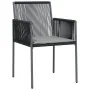 Set comedor jardín 5 pzas y cojines acero ratán sintético negro von , Gartensets - Ref: Foro24-3187067, Preis: 408,70 €, Raba...