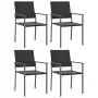 Juego de comedor para jardín 5 piezas ratán sintético y acero de , Conjuntos de jardín - Ref: Foro24-3187027, Precio: 280,85 ...