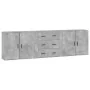 Aparadores 3 piezas madera contrachapada gris cemento von , Sideboards - Ref: Foro24-3185403, Preis: 255,19 €, Rabatt: %