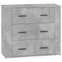 Aparadores 3 piezas madera contrachapada gris cemento von , Sideboards - Ref: Foro24-3185403, Preis: 255,19 €, Rabatt: %