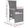 Set comedor jardín 7 pzas y cojines ratán sintético gris by , Garden sets - Ref: Foro24-3157551, Price: 878,41 €, Discount: %