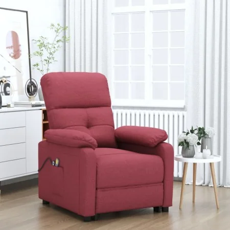 Sillón de masaje eléctrico tela rojo tinto von , Elektrische Massagesessel - Ref: Foro24-3073815, Preis: 220,49 €, Rabatt: %