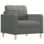 Sillón con taburete tela gris oscuro 60 cm von , Sofas - Ref: Foro24-3200994, Preis: 185,47 €, Rabatt: %