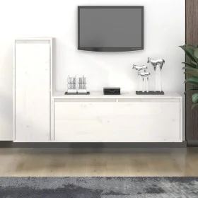 Muebles para TV 2 piezas madera maciza de pino blanco von , TV-Möbel - Ref: Foro24-3100115, Preis: 119,39 €, Rabatt: %