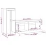 Muebles para TV 2 piezas madera maciza de pino blanco von , TV-Möbel - Ref: Foro24-3100115, Preis: 119,39 €, Rabatt: %
