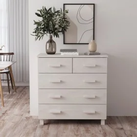 Aparador HAMAR madera maciza de pino blanca 79x40x80 cm by , Sideboards - Ref: Foro24-340421, Price: 117,68 €, Discount: %