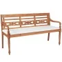 Banco Batavia con cojines 150 cm madera teca by , garden benches - Ref: Foro24-43058, Price: 302,38 €, Discount: %