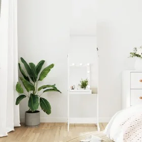 Espejo con joyero de pie blanco 42x38x152 cm by , Mirrors - Ref: Foro24-353256, Price: 114,04 €, Discount: %