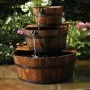 Ubbink Fuente de Cascada de Jardín Conjunto de 3 Barriles de Madera von , Brunnen und Wasserfälle - Ref: Foro24-401356, Preis...