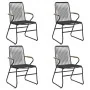 Juego de comedor de jardín 5 piezas ratán PVC negro de , Conjuntos de jardín - Ref: Foro24-3156576, Precio: 347,74 €, Descuen...