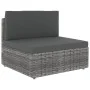 Juego muebles de jardín 9 pzas y cojines ratán sintético gris von , Gartensets - Ref: Foro24-3067176, Preis: 845,52 €, Rabatt: %