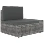 Juego muebles de jardín 9 pzas y cojines ratán sintético gris von , Gartensets - Ref: Foro24-3067176, Preis: 845,52 €, Rabatt: %