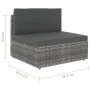 Juego muebles de jardín 9 pzas y cojines ratán sintético gris von , Gartensets - Ref: Foro24-3067176, Preis: 845,52 €, Rabatt: %