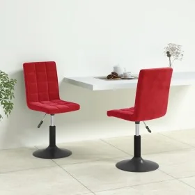 Sillas de comedor giratorias 2 uds terciopelo rojo vino tinto von , Essstühle - Ref: Foro24-335747, Preis: 108,59 €, Rabatt: %