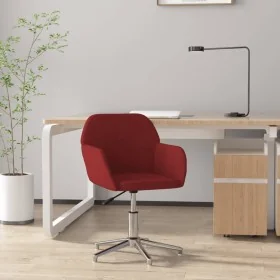 Silla de oficina giratoria tela rojo tinto by , Office chairs - Ref: Foro24-344715, Price: 79,41 €, Discount: %