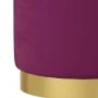 Taburete redondo con almacenaje terciopelo morado de , Taburetes y sillas plegables - Ref: Foro24-340288, Precio: 49,44 €, De...