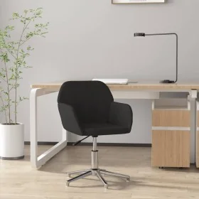 Silla de oficina giratoria de tela negra by , Office chairs - Ref: Foro24-344720, Price: 93,38 €, Discount: %