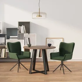 Sillas de comedor giratorias 2 unidades terciopelo verde oscuro von , Essstühle - Ref: Foro24-344811, Preis: 144,20 €, Rabatt: %
