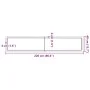 Tablero mesa madera tratada borde natural marrón 220x40x(2-4)cm by , Table tops - Ref: Foro24-363986, Price: 84,76 €, Discoun...