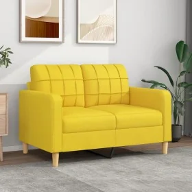 Sofá de 2 plazas de tela amarillo claro 120 cm von , Sofas - Ref: Foro24-359088, Preis: 208,07 €, Rabatt: %