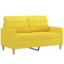 Sofá de 2 plazas de tela amarillo claro 120 cm by , Sofas - Ref: Foro24-359088, Price: 208,07 €, Discount: %